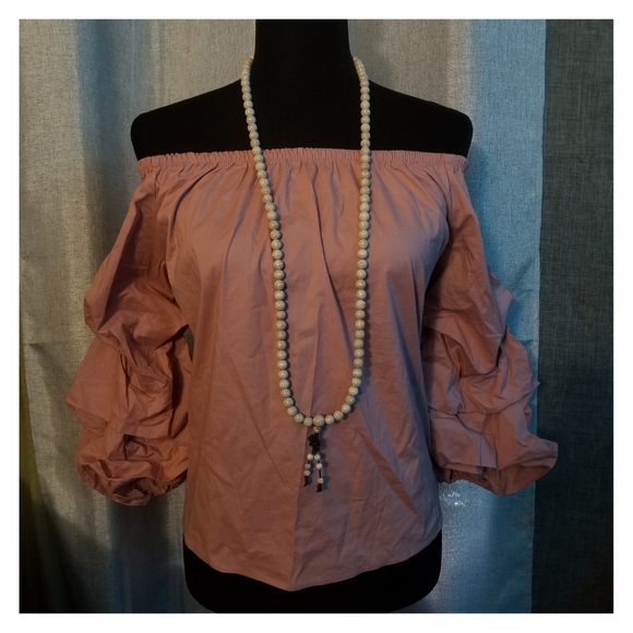Ambiance Tops - Off shoulder Top